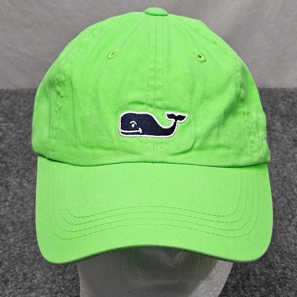Vineyard‎ Vines Cap Bright Green Preppy Coastal Whale Logo Bright Running